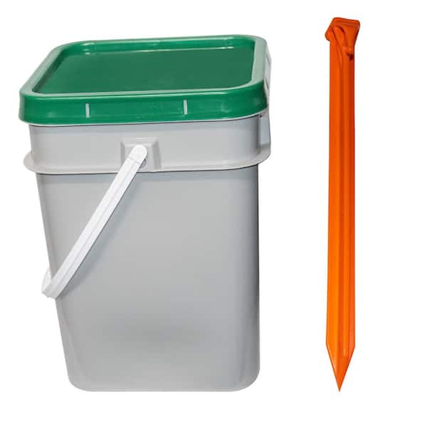Mr. Chain 12 in. Safety Orange Utility Stakes in a Pail (50-Pack)