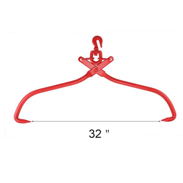 Details about   32" Swivel Skidding Tongs Hook Connects Chain Dragging Pullin Highly Visible 
