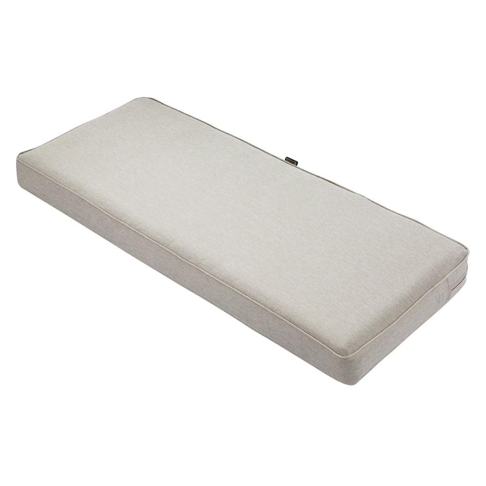 Heather Grey Montlake FadeSafe 42" Patio Bench Cushion