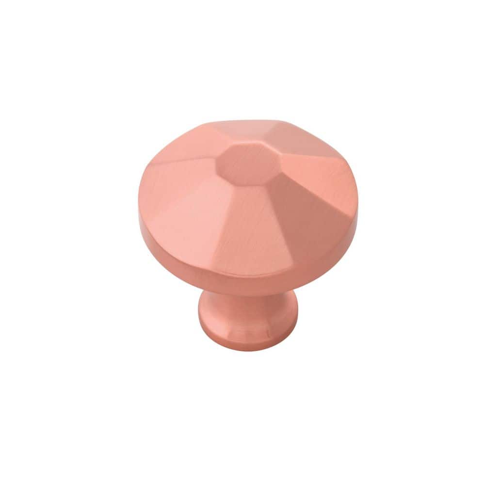 "Facette Collection Knob 1-3/8 "" Diameter Cabinet Knob Brushed Copper Round Cabinet Knob" price history on PriceWatchPro