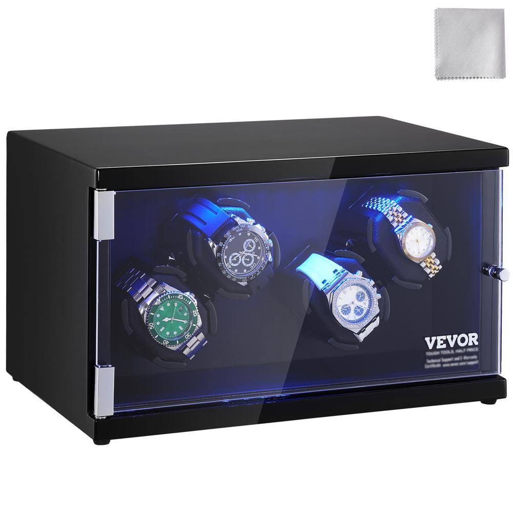 Watch Winder, Watch Winder for 4-Men's and Women's Automatic Watches, with 2-Super Quiet Japanese Mabuchi Motors price history on PriceWatchPro
