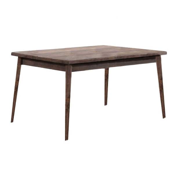 Benjara 36 In. Brown Wood 4 Legs Dining Table (Seat Of 6) BM299060 ...