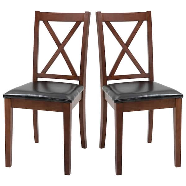 Homcom Brown High Back Dining Chairs, How High Should Dining Chairs Be