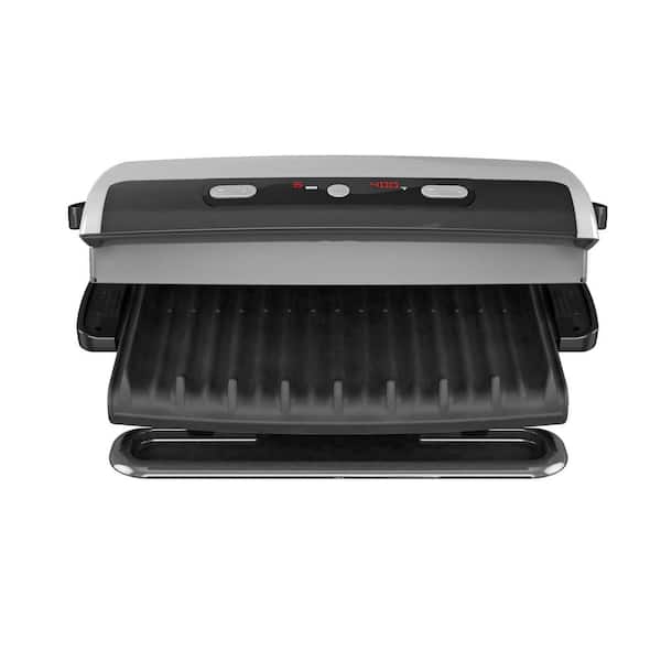 George Foreman 100 sq. Silver Indoor with Removable Plates GRP99 - The Home Depot