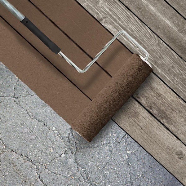 5 gal. #250F-7 Melted Chocolate Low-Lustre Enamel Interior/Exterior Porch and Patio Floor Paint