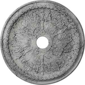 1-1/2 in. x 27-1/2 in. x 27-1/2 in. Polyurethane Winsor Ceiling Medallion, Ultra Pure White Crackle