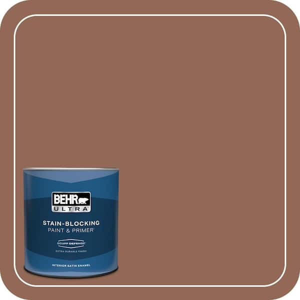 BEHR ULTRA 1 qt. #S190-6 Rio Rust Extra Durable Satin Enamel Interior Paint & Primer