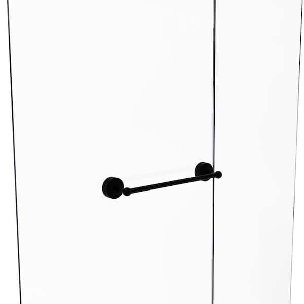 Allied Brass Que New Collection 30 in. Over the Door Single Towel Bar in Antique Copper