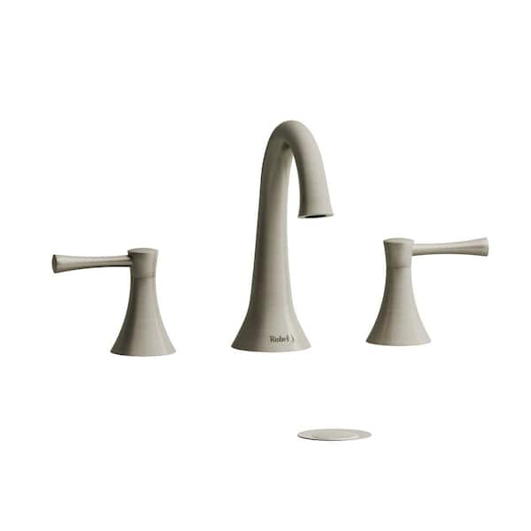Edge 8 in. Widespread 2-Handle Bathroom Faucet in Brushed Nickel