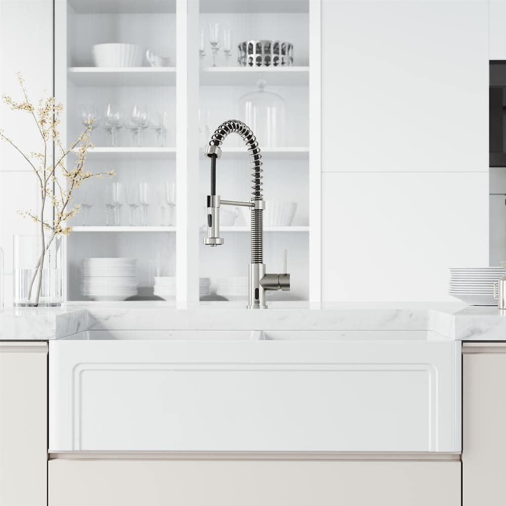 Stainless Steel Touchless Pull-Down Kitchen Faucet with Spray