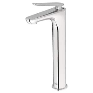 Studio S Single Handle Vessel Sink Faucet with Drain Kit Included in Polished Chrome