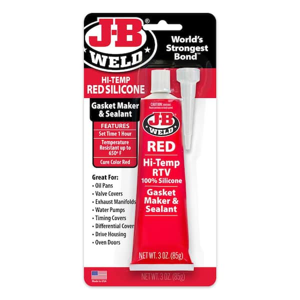 J-B Weld Hi-Temp Red Silicone Gasket Maker and Sealant