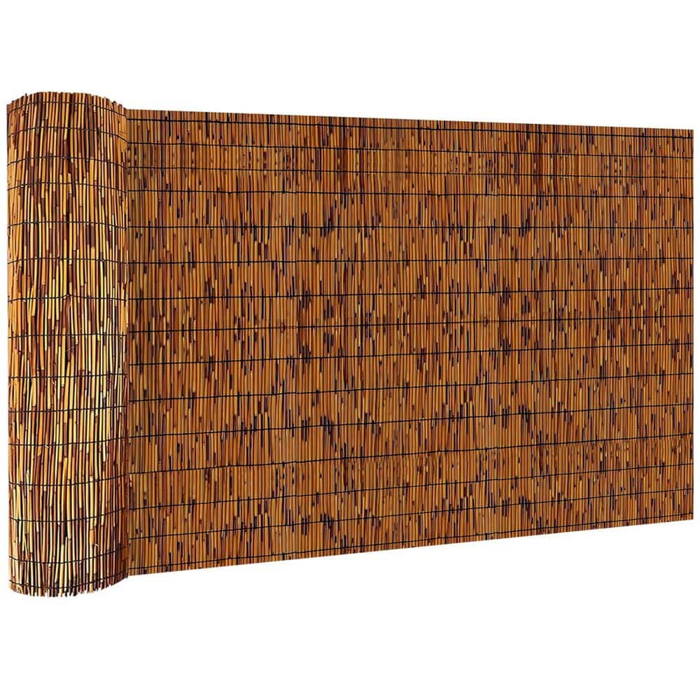 4 ft. x 16 ft. Reed Fencing Rolls, Decorative Bamboo Fencing for Balcony Patio Garden Backyard Outdoor, Light Russet price history on PriceWatchPro