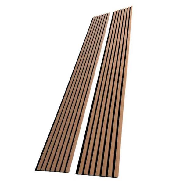 Ejoy SAMPLE 6 in. x 10 in. x 0.8 in. Acoustic Vinyl Wall Siding Board in American Oak Color (1-Pieces)