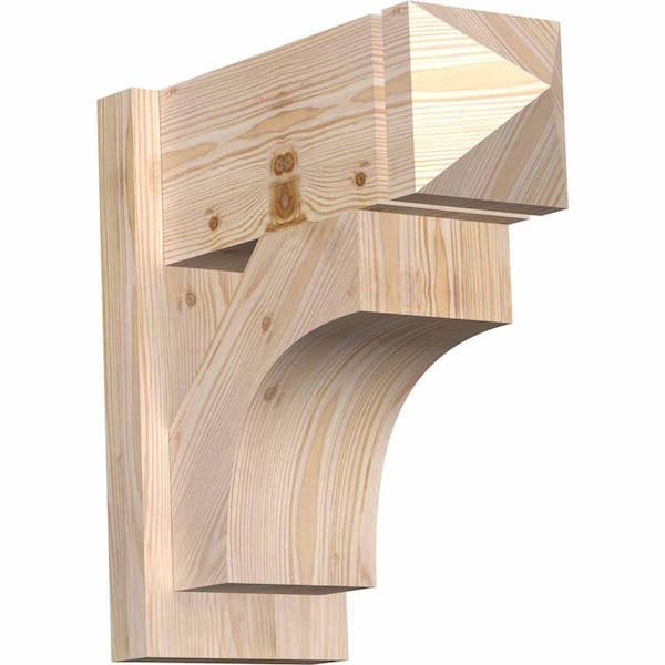 Ekena Millwork 8 in. x 18 in. x 18 in. Westlake Arts and Crafts Smooth Douglas Fir Outlooker