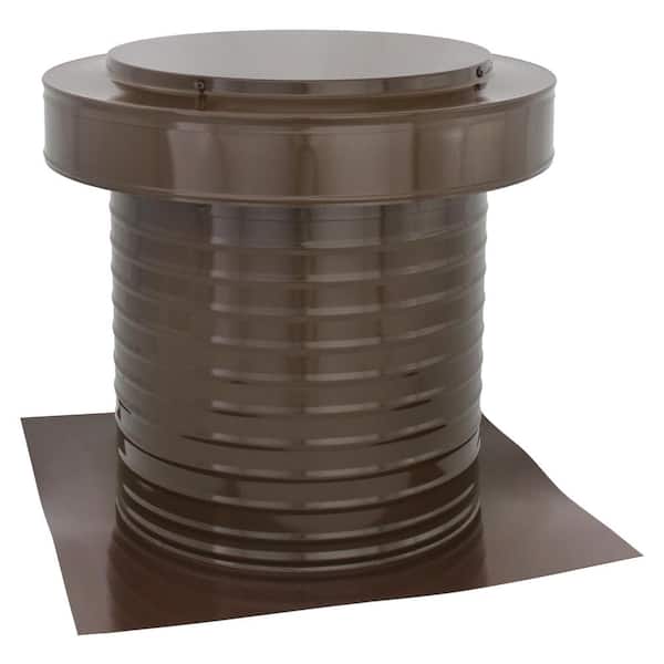  12 in. Dia Aluminum Static Keepa Vent in Brown