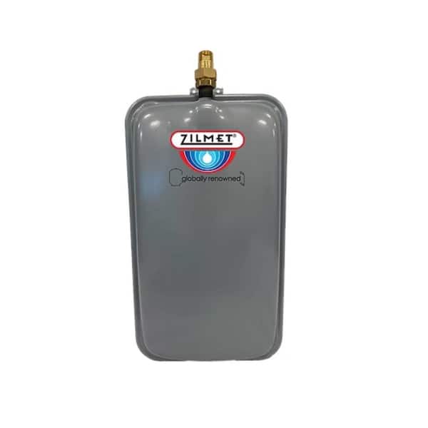 ZILMET Flat Rectangular Hydronic Wall Hung Expansion Tank with Union Check (2.1 gal.)