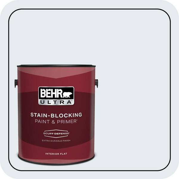 BEHR ULTRA 1 gal. #PPL-35 Blizzard Extra Durable Flat Interior Paint & Primer