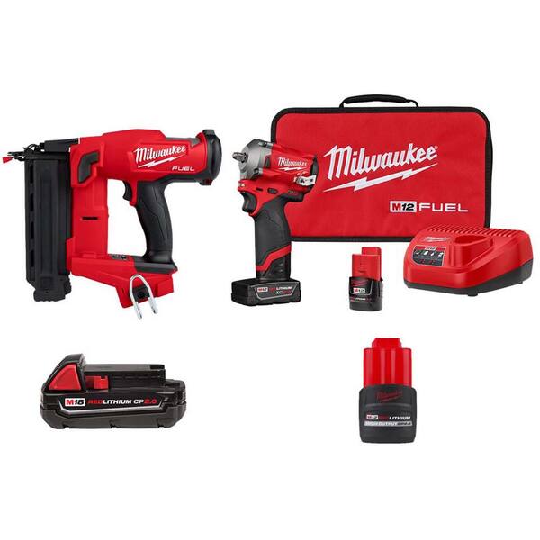 Milwaukee 18 Gauge 18M Fuel Cordless Brad Nailer w/out Battery, 2746-20