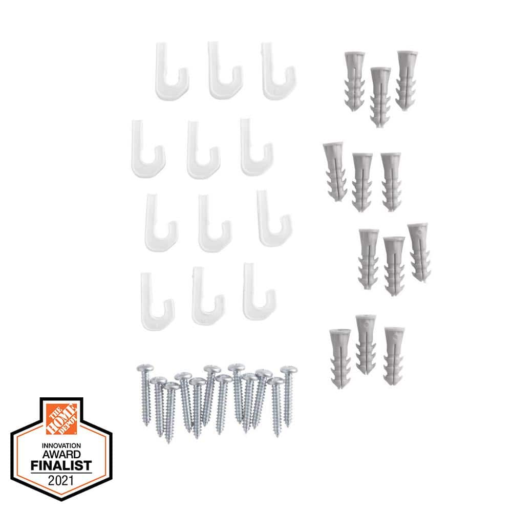 ClosetMaid 2.75 in. H Pre-Loaded Anchors for Wire Shelving (500-Pack) 21979  - The Home Depot
