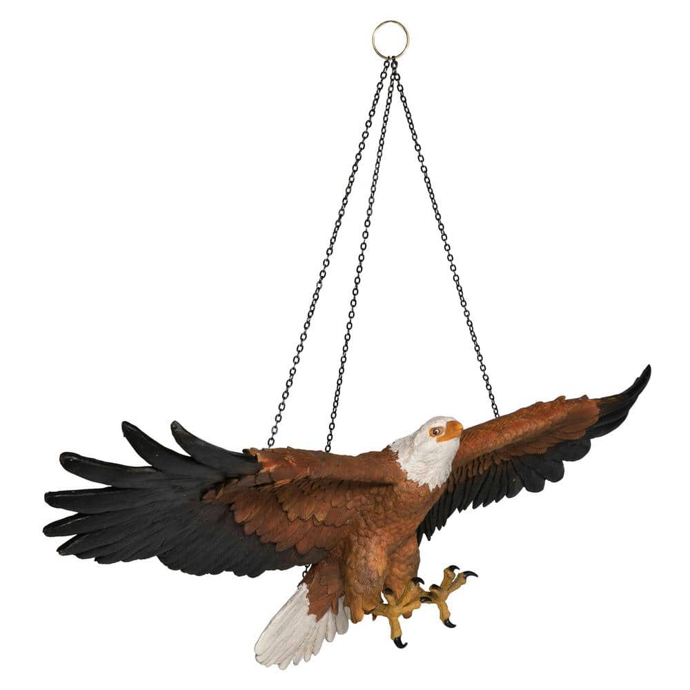 Flight of Freedom Resin Eagle Statue in Multicolor