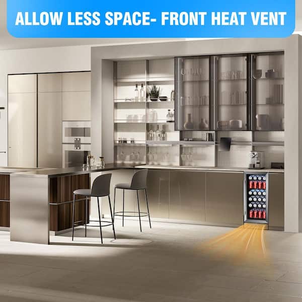 Kalamera 15 Beverage cooler 96 Can Built-In Single Zone Touch