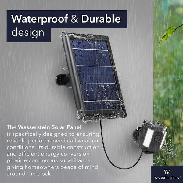 Wasserstein Solar Panel Compatible with Ring Spotlight Cam