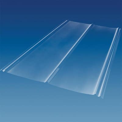 12 Ft² Clear Roof Panels Roofing, Corrugated Plastic Roofing Home Depot
