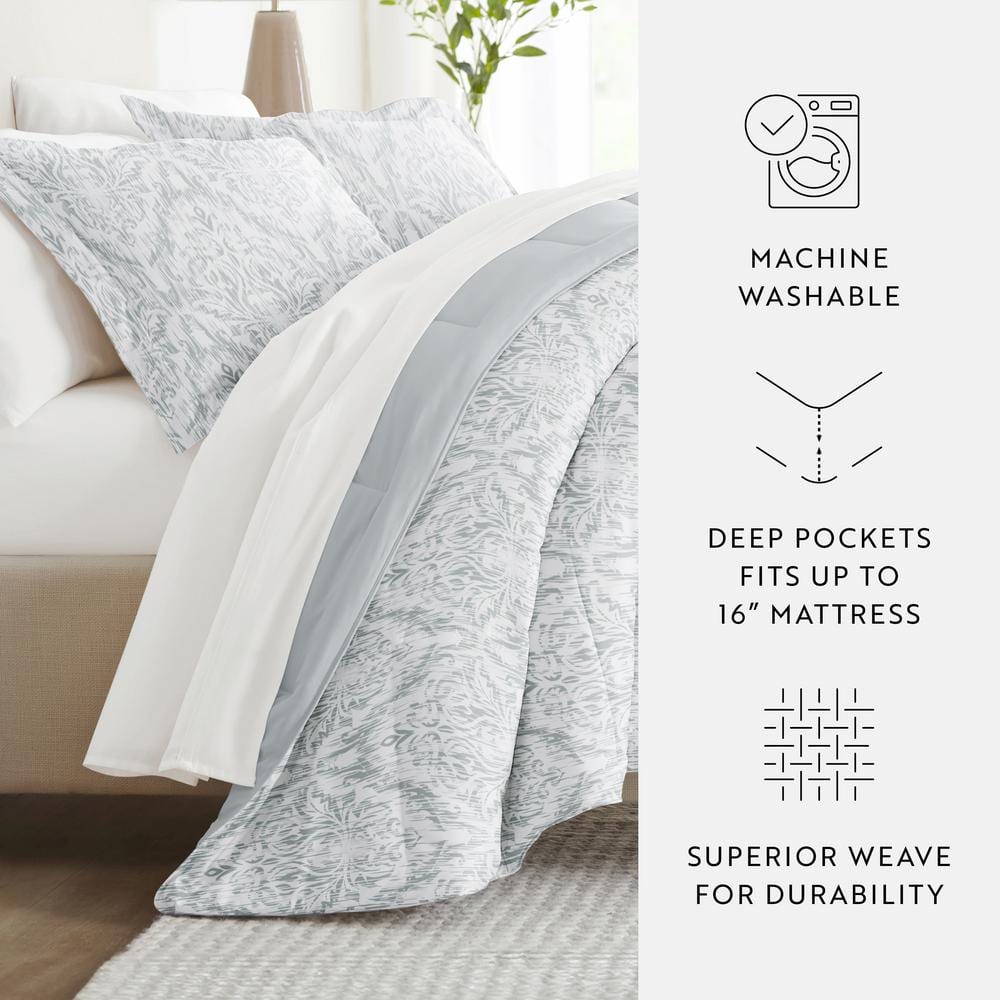 California King English Countryside Reversible Microfiber Bedding Set