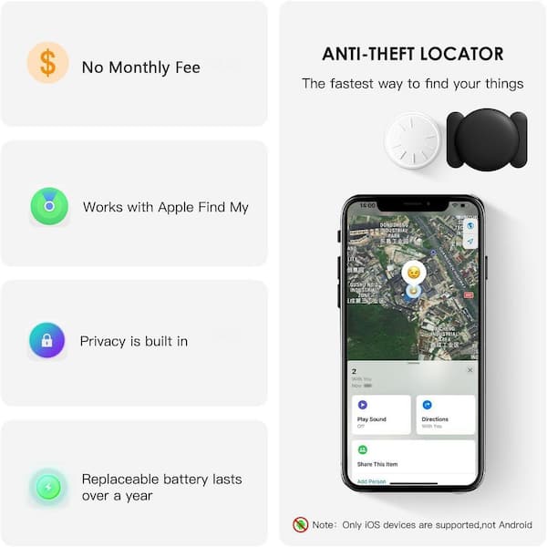 Hidden GPS Tracker For Cars – No Monthly Fees, 365-Day Battery, Real-Time App Tracking, Waterproof