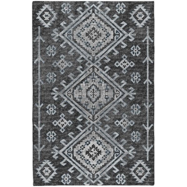 Dream Shag Premium Machine Washable Abstract ADS73 Shadow 8 ft. x 10 ft. Area Rug