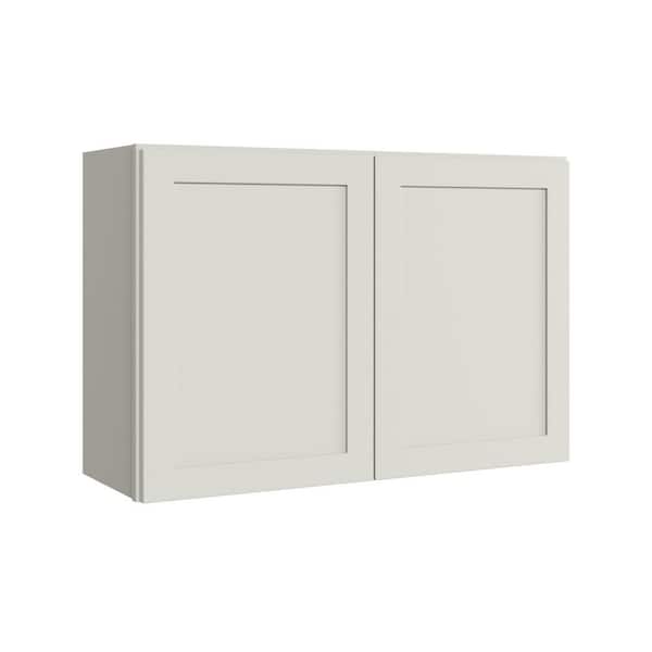 Thornton 36 in. W x 12 in. D x 24 in. H Assembled Plywood Shaker Wall Kitchen Cabinet in Moonshine