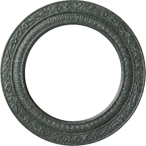 1/2'' x 12'' x 12'' Polyurethane Andrea Ceiling Medallion, Athenian Green Crackle