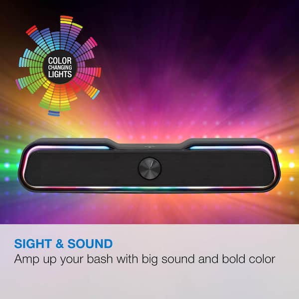 iLive 17-inch Portable Wireless Multimedia Soundbar Speaker with