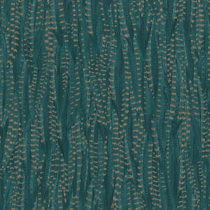 Pinna Teal Feather Texture Wallpaper Sample