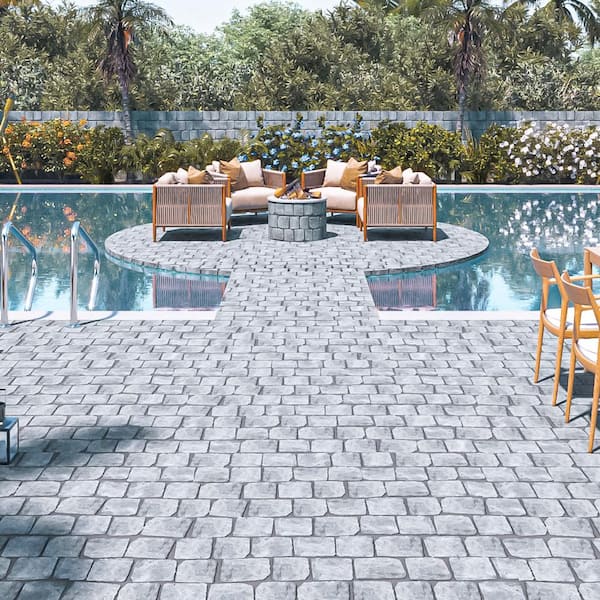 Country Grey 5-7/8 in. x 5-7/8 in. Porcelain Floor and Wall Tile (9.36 sq. ft./Case)