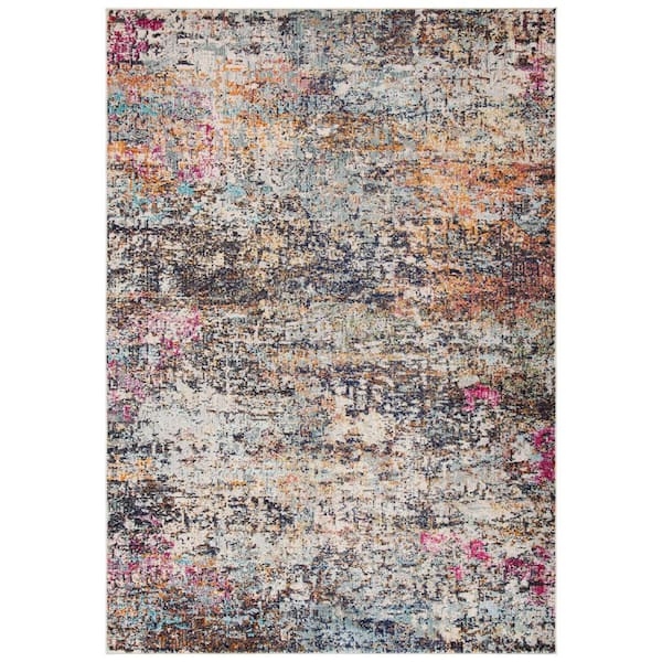 SAFAVIEH Madison 5 ft. x 8 ft. Black/Gold Abstract Gradient Area Rug