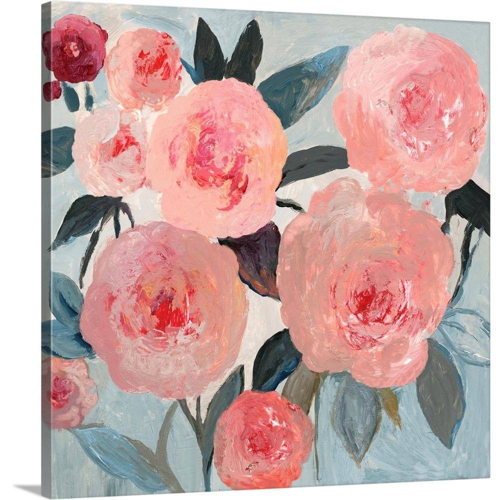 Coral Floral by PI Studio Canvas Wall Art