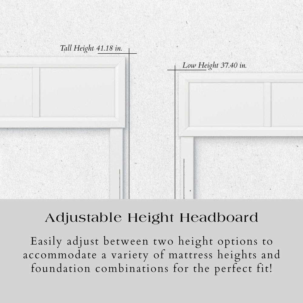Lylah Walnut Brown Solid Wood Frame King Platform Bed with Panel Footboard and Twin XL Trundle - thumbnail 4