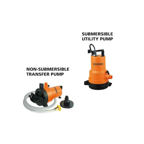 Everbilt 1/4 HP 2-in-1 Submersible Utility and Transfer Pump