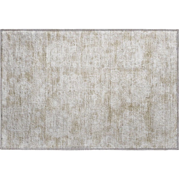 Addison Rugs Mayfield Premium Machine Washable Indoor/Outdoor Geometric AMF634 Beige 1 ft. 8 in. x 2 ft. 6 in. Area Rug
