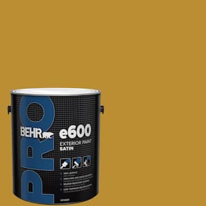 1 gal. #360D-7 Brown Mustard Satin Exterior Paint