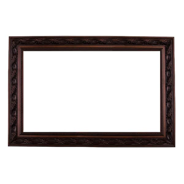 Le Flore 48 in. x 36 in. Mirror Frame Kit in Bronze Brown - Mirror Not