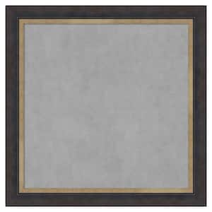 Hammered Charcoal Tan 29 in. x 29 in Framed Magnetic Board