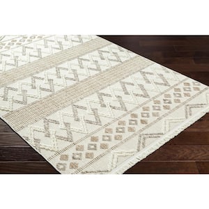 New Delhi Gray Global 5 ft. x 7 ft. Indoor Area Rug