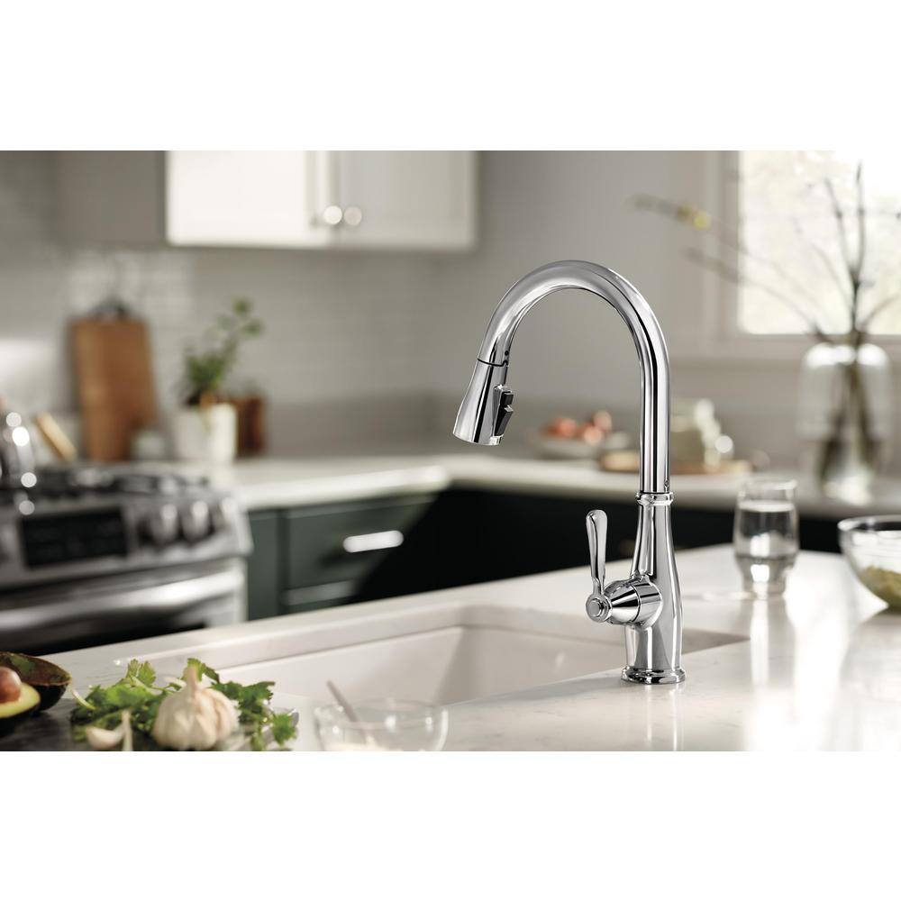 Elmhurst Chrome Single-Handle Pull-Down Kitchen Faucet