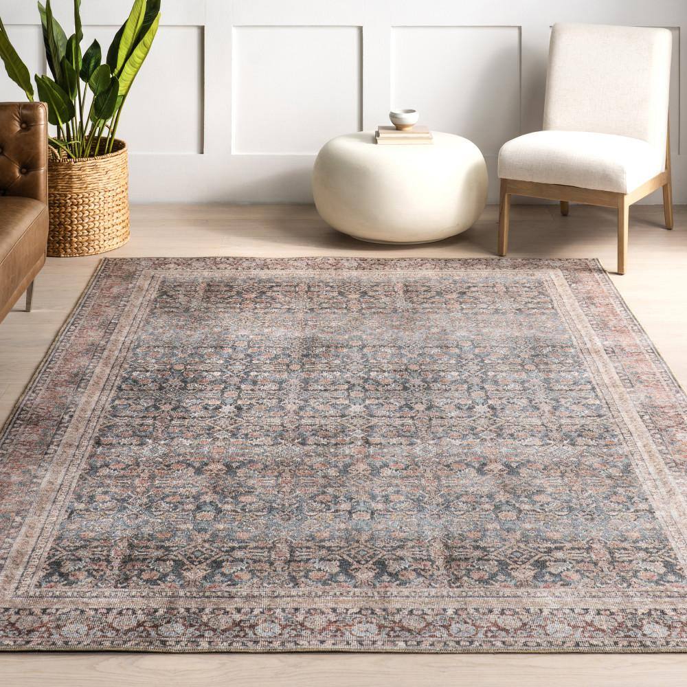 Hillstone Blue Rectangular Vintage Medallion Area Rug