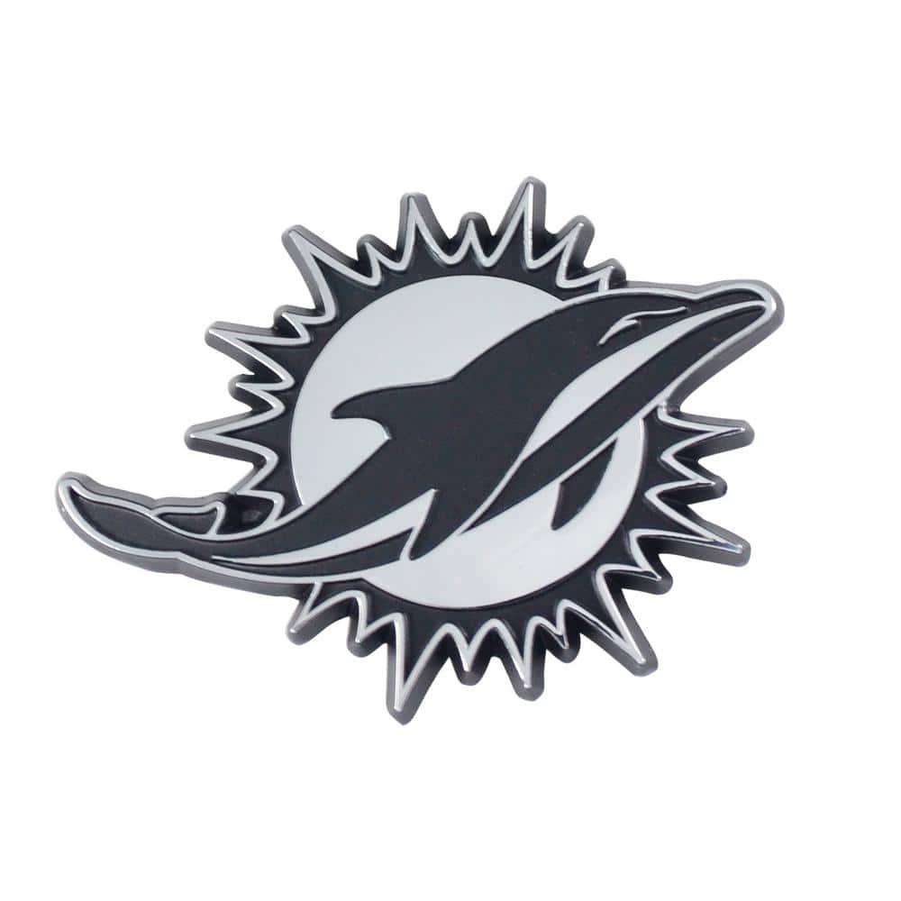 miami dolphins logo black and white
