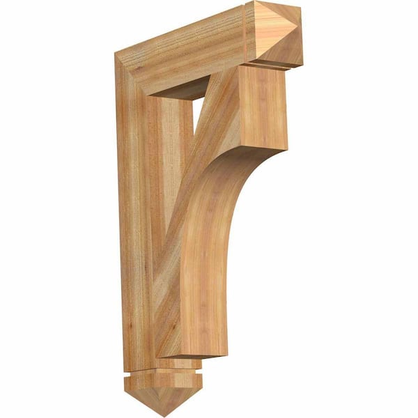 Ekena Millwork 6 in. x 40 in. x 28 in. Western Red Cedar Westlake Arts and Crafts Rough Sawn