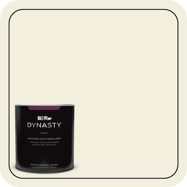 BEHR DYNASTY 1 qt. #GR-W01 White Wool Eggshell Enamel Interior Stain-Blocking Paint and Primer